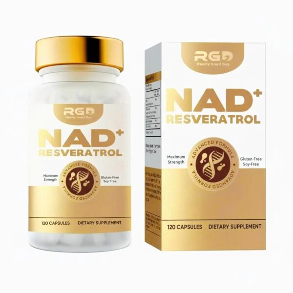 NAD 1000mg Resveratrol Liposomal Supplement Vitality Wellness 120ct