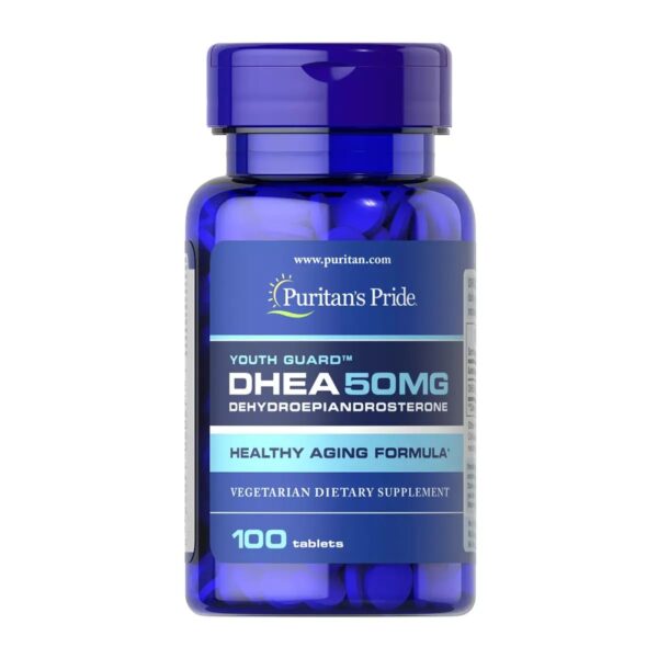 دواء دهيا Puritan’s Pride DHEA تركيز 50 جم / 100 قرص