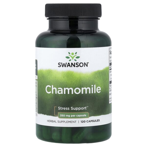Swanson Vitamins, stress support 
Chamomile, 350 mg, 120 Capsules