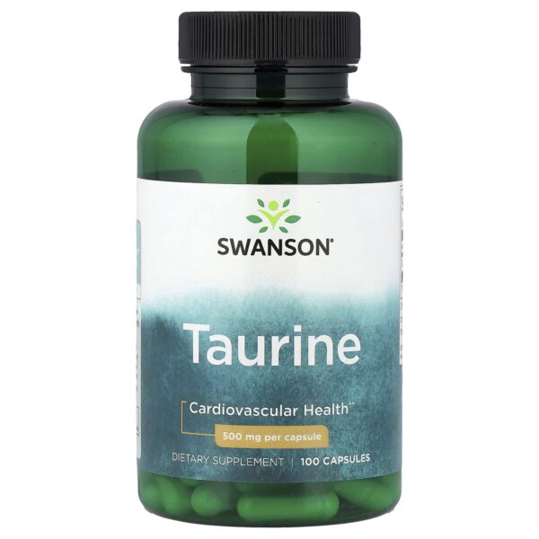Swanson Vitamins , Taurine, 500 mg, 100 Capsules