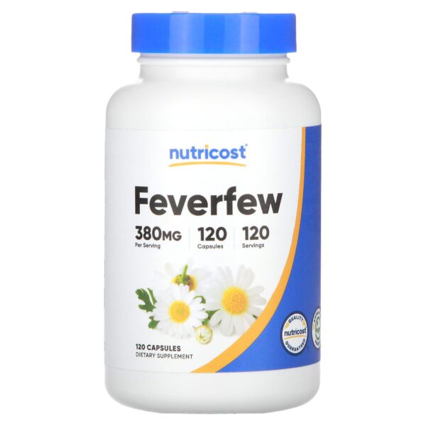 Nutricost ,  Feverfew, 380 mg, 120 Capsules