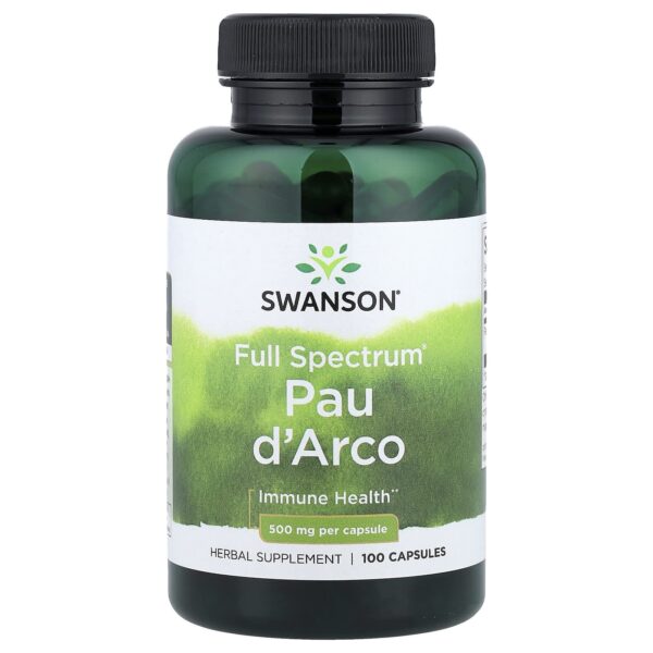 Swanson Vitamins , Full Spectrum® Pau d'Arco, 500 mg, 100 Capsules