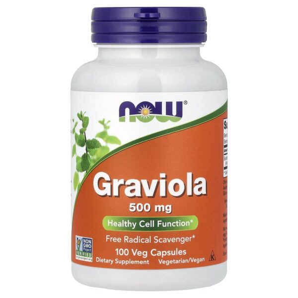 NOW Foods , Graviola, 500 mg, 100 Veg Capsules
