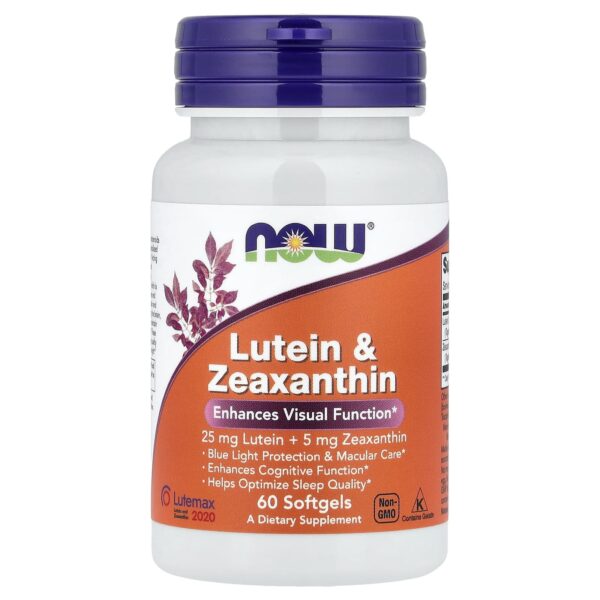 NOW Foods , Lutein & Zeaxanthin, 60 Softgels