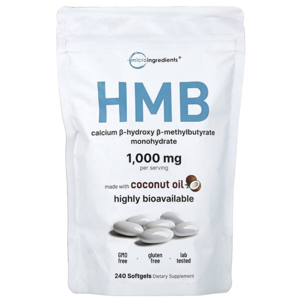 Micro Ingredients , HMB, 240 Softgels