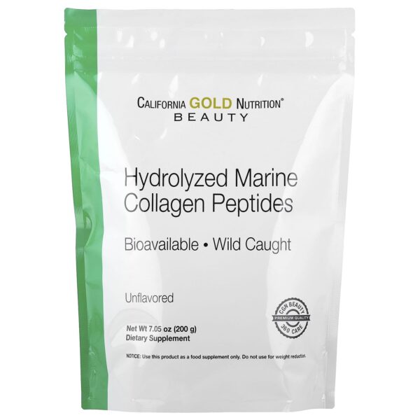 California Gold Nutrition , Hydrolyzed Marine Collagen Peptides, Unflavored, 7.05 oz (200 g)