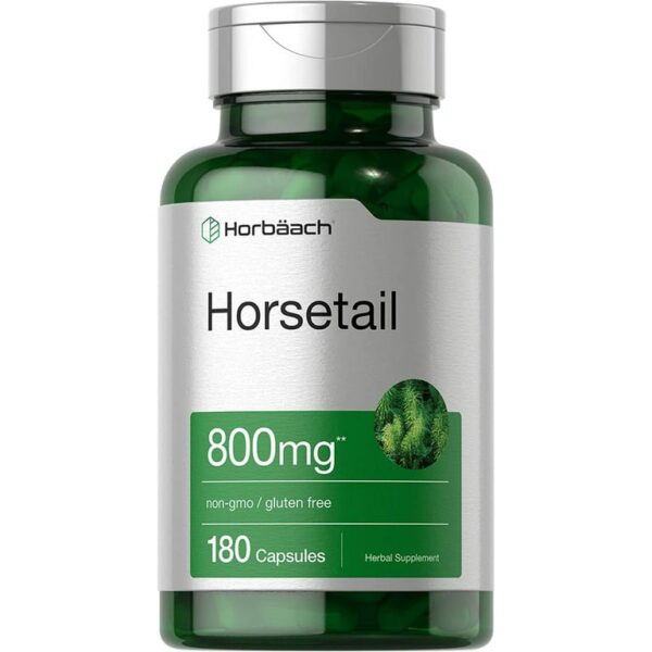 Horsetail Extract 800mg | 180 Capsules | Herbal Supplement | by Horbaach