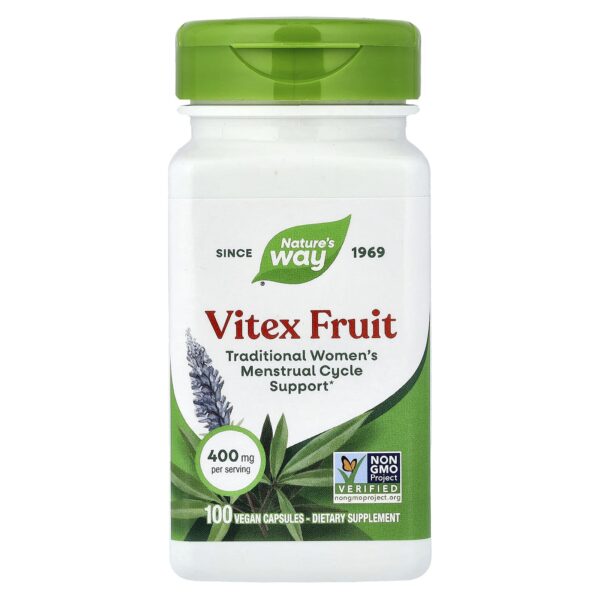 Nature's Way , Vitex Fruit, 400 mg, 100 Vegan Capsules