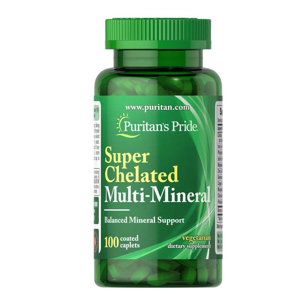بيوريتانز برايد، Super Chelated Multi Minerals /100 كبسولة | Puritan's Pride، Super Chelated Multi Minerals /100 Capsules