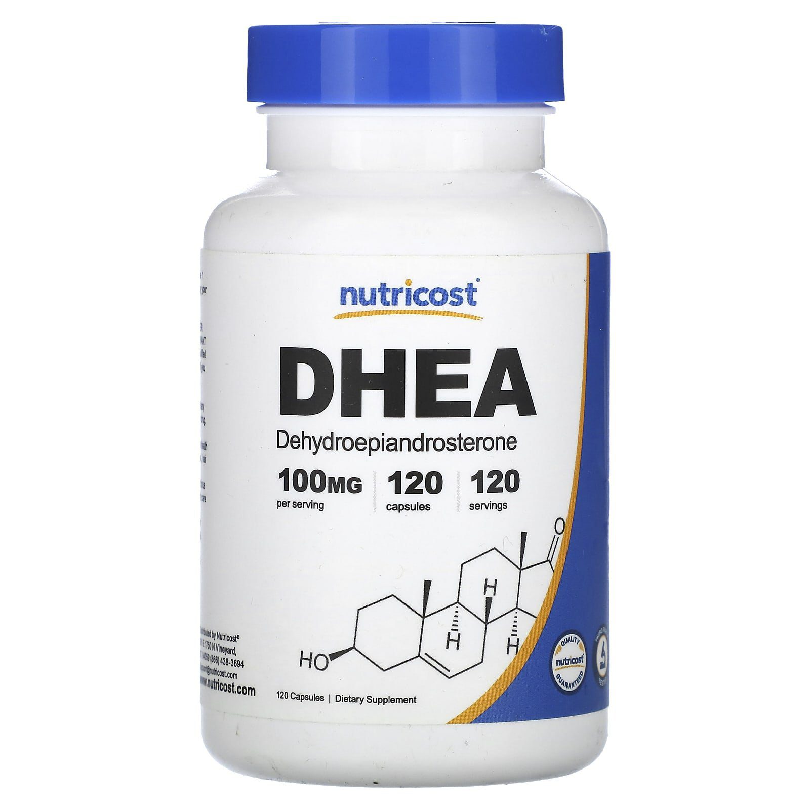 نيوتريكست DHEA، 100 مجم، 120 كبسولة | Nutricost DHEA، 100 mg، 120 Capsules