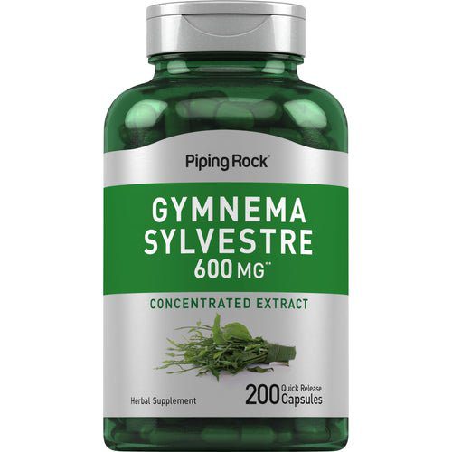 بايبنج روك، Gymnema Sylvestre، 600 مجم، 200 كبسولة سريعة الإطلاق | pipingrock، Gymnema Sylvestre، 600 mg، 200 Quick Release Capsules