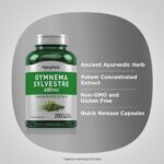 ⁦pipingrock, Gymnema Sylvestre, 600 mg, 200 Quick Release Capsules⁩ - الصورة ⁦3⁩