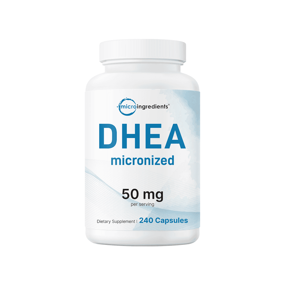 ميكرو إنجريدينتس DHEA Micronized 50 مجم، 240 كبسولة | Micro Ingredients DHEA Micronized 50mg، 240 Capsules
