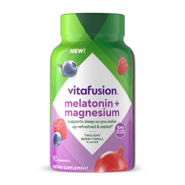 Vitafusion, Melatonin 5mg + Magnesium Gummy Vitamin, 90 Gummies