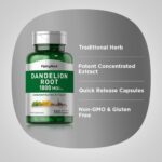 ⁦Pipingrock, Dandelion Root, 1800 mg (per serving), 180 Quick Release Capsules⁩ - الصورة ⁦3⁩