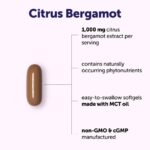 ⁦Micro Ingredients Citrus Bergamot 1000mg with MCT Oil, 240 Softgels⁩ - الصورة ⁦3⁩