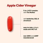 ⁦Micro Ingredients Apple Cider Vinegar 5-in-1 Complex with MCT Oil, 240 Softgels⁩ - الصورة ⁦4⁩