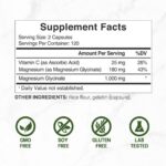 ⁦Deal supplements, Magnesium Glycinate 1,000mg Plus Vitamin C, 240 Capsules⁩ - الصورة ⁦2⁩