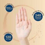 ⁦Naturebell, Glycine 1,000 mg, 240 Vegetarian Capsules⁩ - الصورة ⁦4⁩