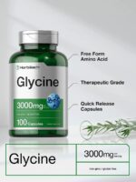 ⁦Horbaach Glycine Upgrade your routine with Horbaach Glycine! We test our all our ingredients for purity and potency, ensuring the highest quality formulation you deserve. Glycine is one of many important non-essential amino acids produced naturally by the body, and one of three amino acids needed to make creatine.⁩ - الصورة ⁦3⁩