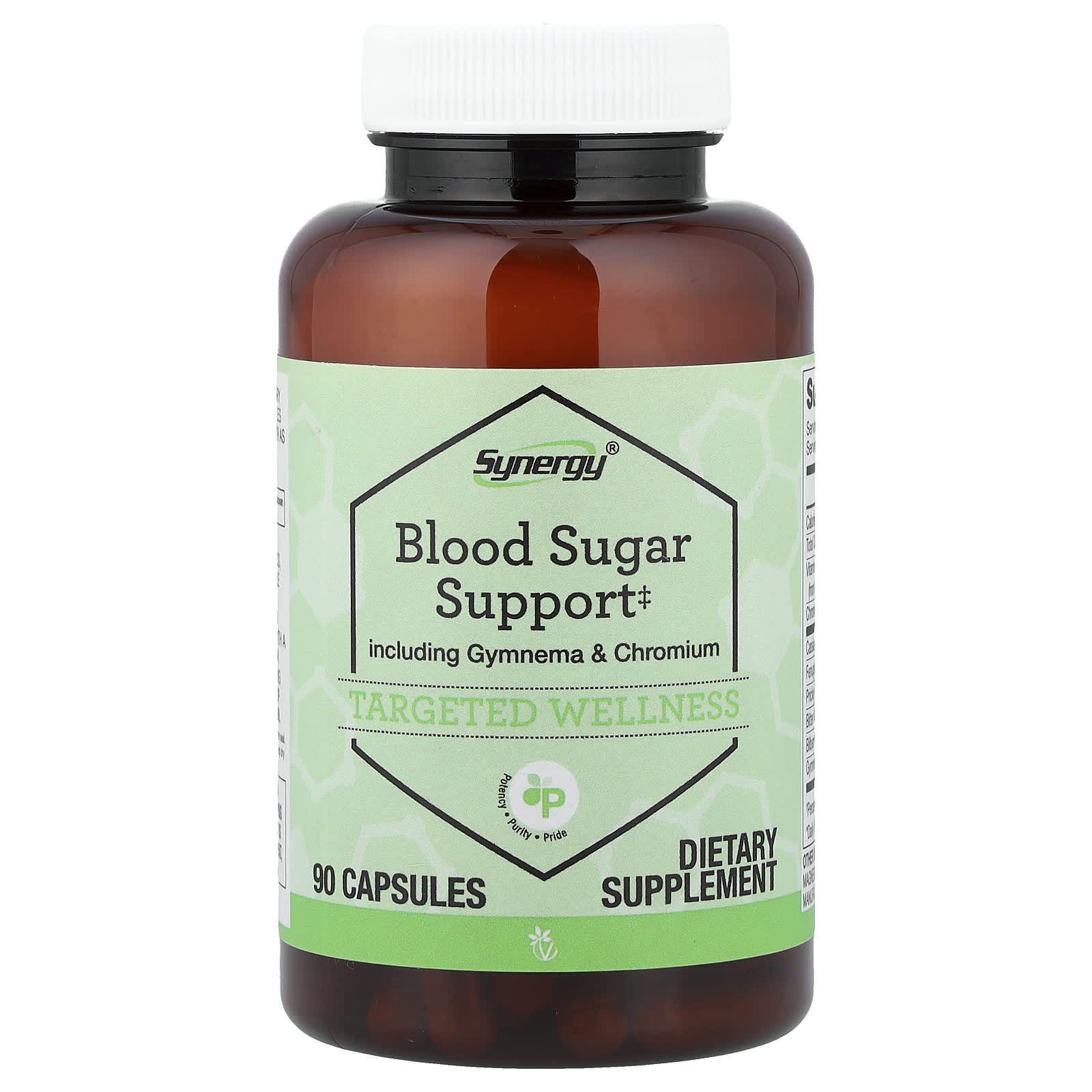 2026/09/1000957518.jpg Synergy®, Blood Sugar Support Including Gymnema & Chromium, 90 Capsules - الصورة 1