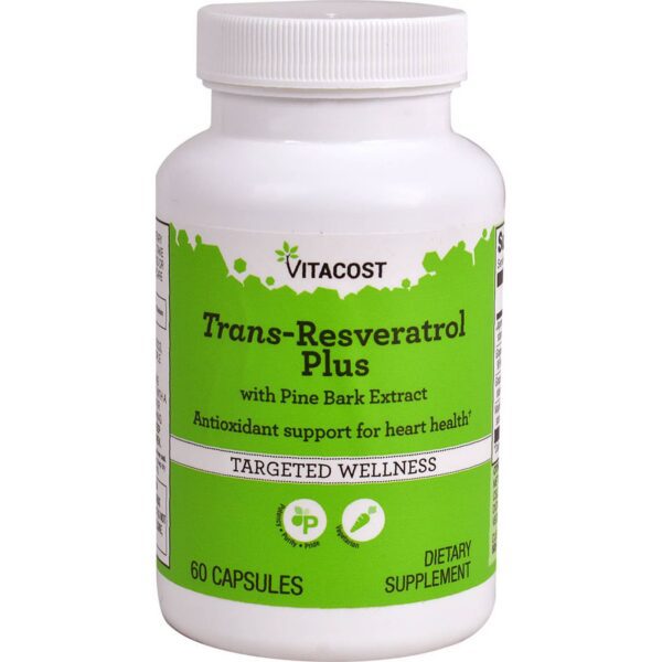 Vitacost ٫ Trans-Resveratrol Plus, 60 Capsules