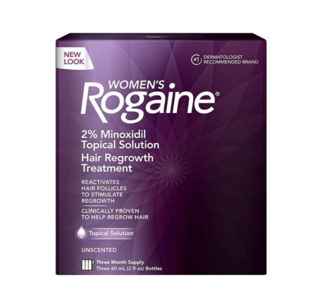 2026/09/1000961000.jpg Rogaine women, Treatment 2% minoxidil Topical Solution, 3 Cans x 60 ml - الصورة 1