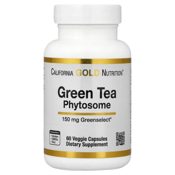 California Gold Nutrition , Green Tea Phytosome, 150 mg, 60 Veggie Capsules