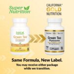 ⁦California Gold Nutrition , Green Tea Phytosome, 150 mg, 60 Veggie Capsules⁩ - الصورة ⁦3⁩