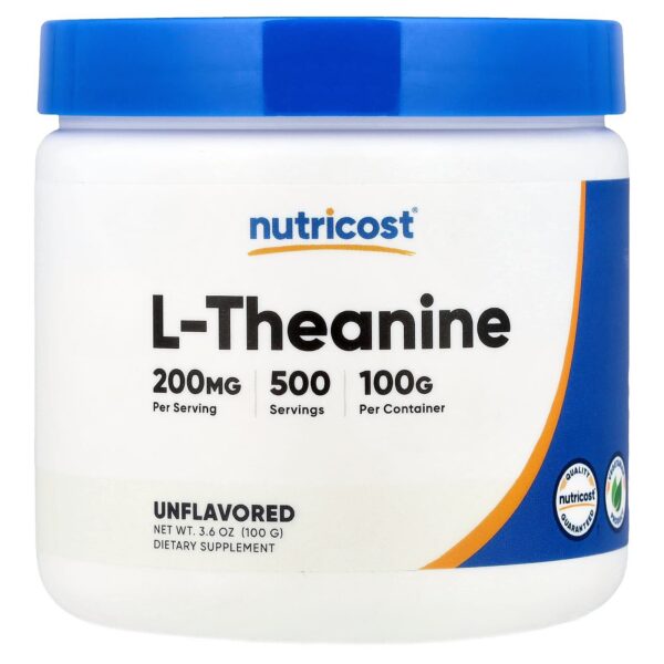 Nutricost ٫ L-Theanine, Unflavored, 3.6 oz (100 g)