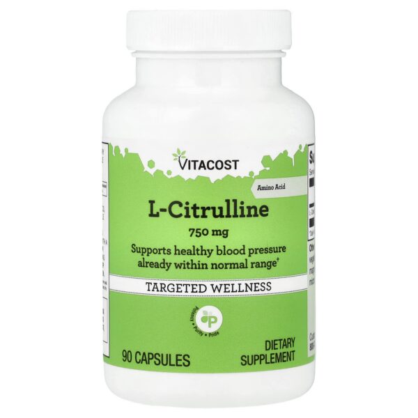 Vitacost , L-Citrulline, 750 mg, 90 Capsules