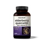 NatureBell Elderberry 4-in-1 Formula with Quercetin, 240 Capsules
