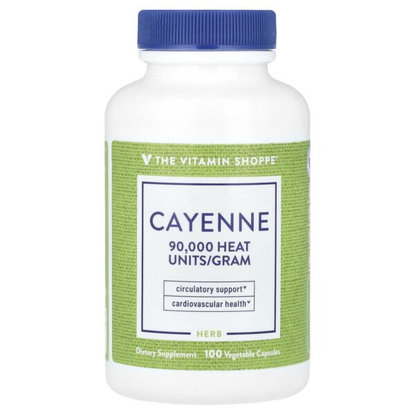 The Vitamin Shoppe , Cayenne, 100 Vegetable Capsules (450 mg per Capsule