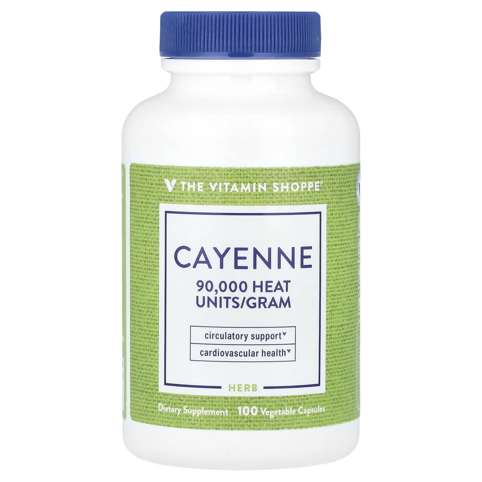 2026/10/1000976091.jpg The Vitamin Shoppe , Cayenne, 100 Vegetable Capsules (450 mg per Capsule - الصورة 1