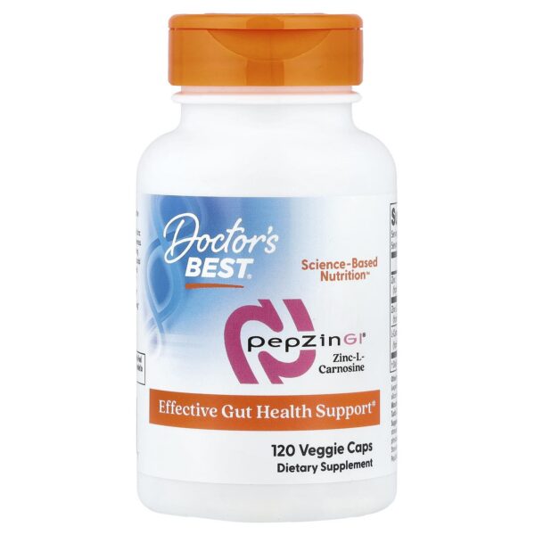 Doctor's Best , PepZin GI®, Zinc-L-Carnosine, 120 Veggie Caps