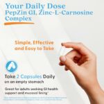 ⁦Doctor's Best , PepZin GI®, Zinc-L-Carnosine, 120 Veggie Caps⁩ - الصورة ⁦5⁩