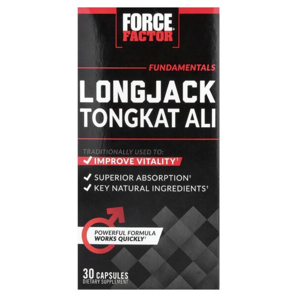 Force Factor , Fundamentals, Longjack Tongkat Ali, 30 Capsules