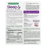 ⁦Nature's Bounty , Gold Series, Sleep 3, Maximum Strength, 30 Tri-Layered Tablets⁩ - الصورة ⁦2⁩