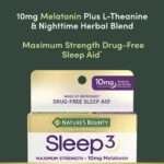 ⁦Nature's Bounty , Gold Series, Sleep 3, Maximum Strength, 30 Tri-Layered Tablets⁩ - الصورة ⁦3⁩