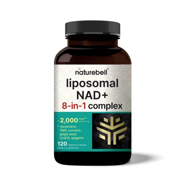 Liposomal NAD+ 8-in-1 Complex 2000mg, 120 Vegetarian Capsules
