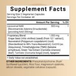 ⁦Liposomal NAD+ 8-in-1 Complex 2000mg, 120 Vegetarian Capsules⁩ - الصورة ⁦2⁩